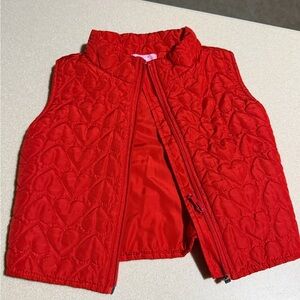 Red Quilted Kids Vest